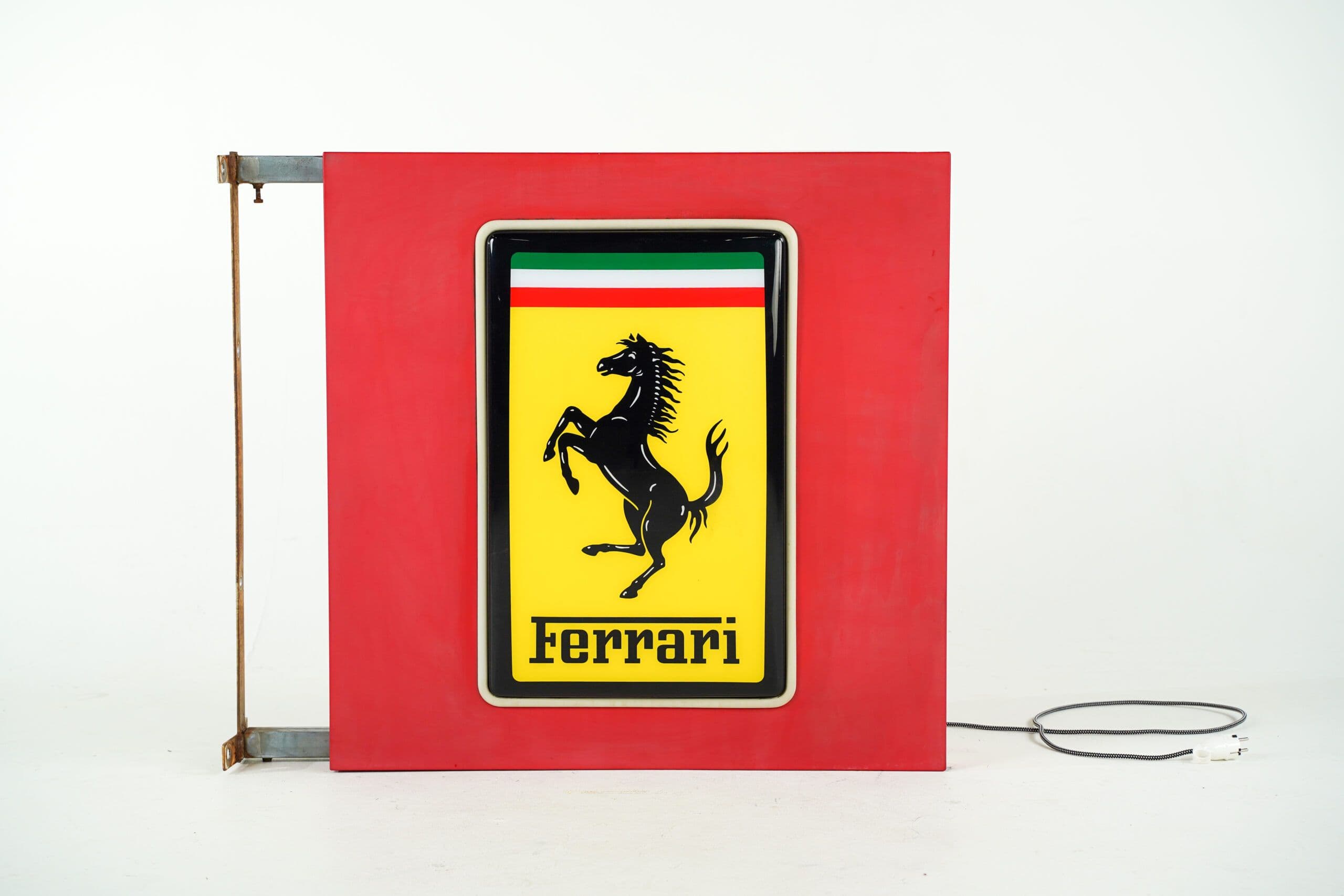 Ferrari Double Sided Wall Sign - Front view