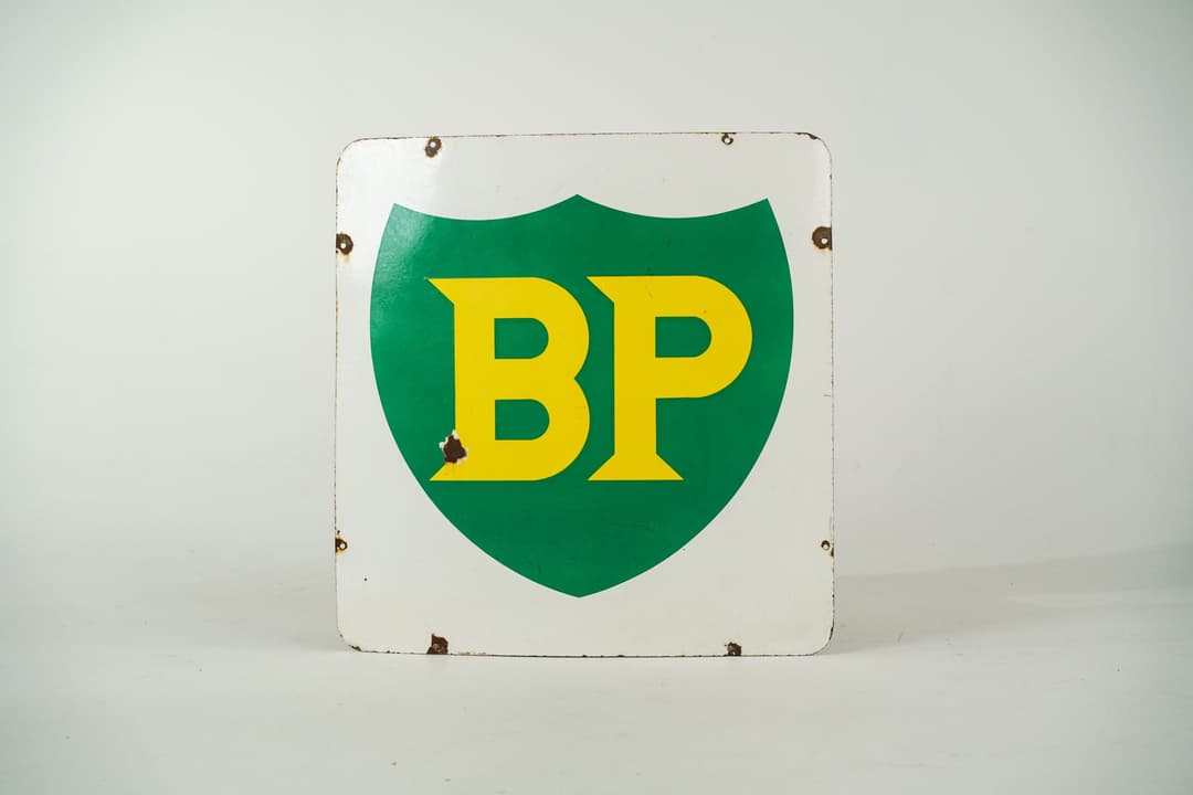 BP flat metal Sign